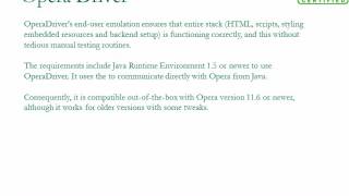 Opera driver