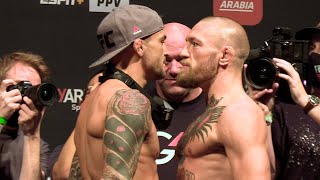 UFC 257: Dustin Poirier vs. Conor McGregor 2 Weigh-In Staredown - MMA Fighting