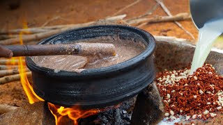 பால் கேப்பைக்களி காலை சாப்பாட்டுக்கு அம்மா செஞ்சு குடுத்தாங்க! | Amma Makes Milk Millet Kali Recipe