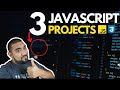 Javascript Tutorial! Make 3 Full Javascript projects! (starts easy and gets harder!)