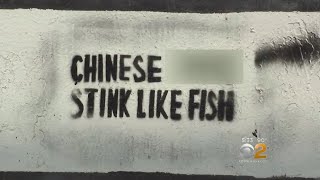 Angry Residents, Lawmakers Denounce Anti-Chinese Graffiti In Bensonhurst