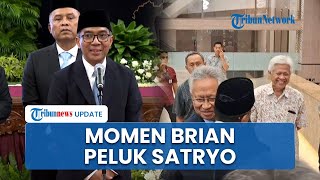 Momen Mendiktisaintek Brian Yuliarto Langsung Peluk Satryo Soemantri saat Sertijab di Kementerian