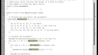 Java Two Dimensional Array