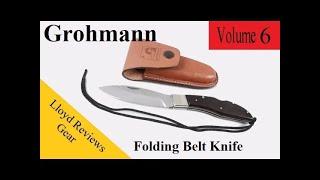 Grohmann Folding Belt Knife Review