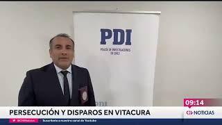 INTENSA PERSECUCIÓN con disparos en Vitacura: El vehículo tenía encargo por robo - CHV Noticias