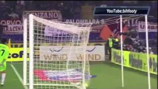Osvaldo disallowed goal Roma - Lecce scissor kick calcio