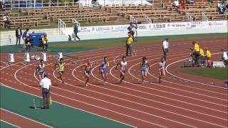 20151003 第70回わかやま国体 陸上男子少年B100m予選全レース