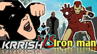 Iron man vs Krrish || Who Will Win | 2D animation || NikoLandNB