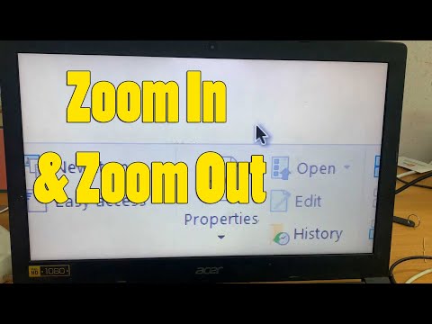 How to zoom in and zoom out laptop screen in acer laptop screen