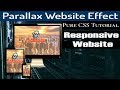 How To Create Parallax Website Using HTML & CSS | Pure CSS Tutorial