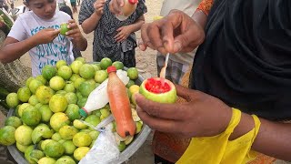 Masala Anarkoli fruit in Coxs Bazar  Hot \u0026 Spicy Passion fruits # Tasty passion fruit ! Bd food