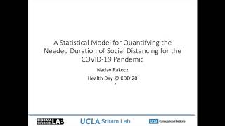 A Statistical Model for Quantifying the Needed Duration of Social Distancing for COVID19 Pandemic