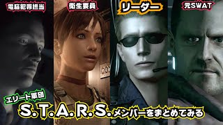 S.T.A.R.S.メンバーをまとめてみる【バイオハザード 見どころシーン】