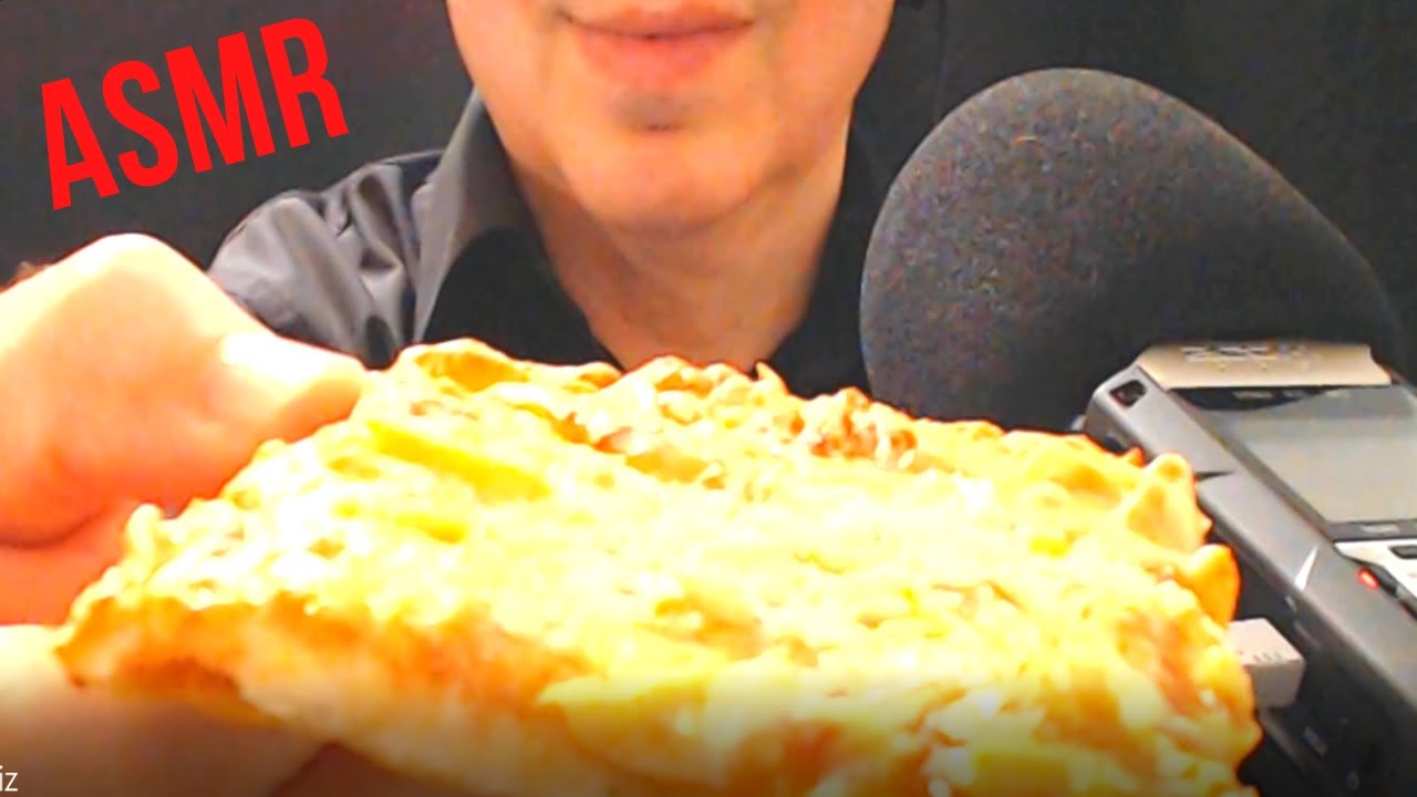 Asmr Cheese Pizza Sounds Eating Chewing Drinking Sounds Eating