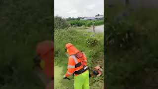 Stihl Dina-Mac!!!! Demostración de CORTE Con Desmalezadora