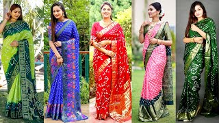 Latest Designer Bandini Silk Saree | Bandini Saree Designs | Silk sarees #saree #sarees #sareelove