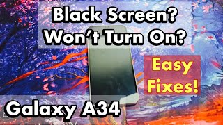 Black Screen Issue? Samsung Galaxy A34 (Easy Fixes)