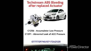Toyota Techstream ABS bleeding