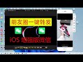 ios17微信增强版，朋友圈一件转发功能，懒人专用，视频图片一件转发