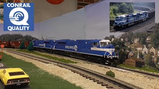 2024 Conrail Long Coal Drag with DPU / 7 Locomotives O Gauge