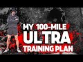 My 100 Mile Ultra Train Up Plan