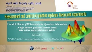 A high-fidelity, quantum-control-tuned gate set for (...) - H. Bluhm - PRACQSYS 2018 - CEB T2 2018