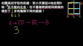 高一下數學2-1進階09乘法原理用於走街道問題