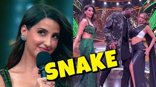 Indias Best Dancer Vs Super Dancer Nora Fatehi Jason Derulo Malaika Arora Dance on Snake