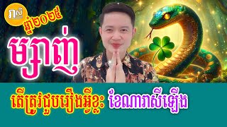 ឆ្នាំម្សាញ់ ក្នុងឆ្នាំ២០២៥ ជាន់ឆ្នាំ តើត្រូវជួបរឿងអ្វីខ្លះ តើខែណាទើបរាសីឡើង, Daily Khmer Astrology