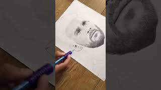 Lionel Messi Drawing / Realistic Drawing 🤯🔥 / #shorts #draw