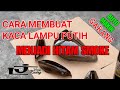 CARA MEMBUAT KACA LAMPU MOTOR BENING PUTIH JADI SMOKE HITAM DENGAN CAT SEMPOT