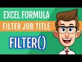 Filter Data Dynamically with the Excel FILTER Function | How to Tutorial