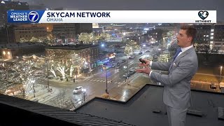 Dusting of snow through the Omaha metro