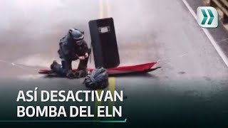 Así el Ejército desactivó una carga explosiva en la vía Bucaramanga - Pamplona | Vanguardia