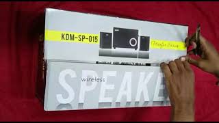 #KDM SP-015 remote control,FM,SD CARD, wirelessspeaker,woofer series,