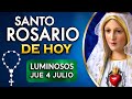 🌹El SANTO ROSARIO de HOY | Jueves 4 de julio 2024 🌹 Misterios Luminosos