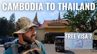 Cambodia To Thailand By Road - How to cross Thailand Land border ||  Day 1 In Thailand