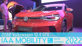 2022 Volkswagen ID.4 GTX Interior and Exterior Walkaround IAA Mobility 2021 Munich