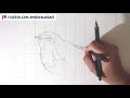 DRAWING OUTLINES USING A GRID | Drawing Tutorial