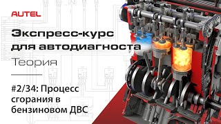 2/34: Процесс сгорания в бензиновом ДВС. Экспресс-курс для автодиагноста AUTEL / Теория – ч.1.