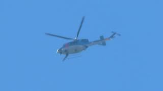 北海道警察航空隊JA05HPだいせつ2（AgustaWestland AW139 中日本航空 ※A139）周囲を低速で飛び回り家の真上を通過を繰り返す②2025年1月21日（火）【2日連続】【21分】