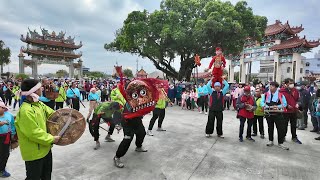 「️臺南協福堂武舘」金獅陣精彩展演！「米街廣安宫」慶成祈安三朝建醮恭送「廣信府張府天師」回鑾外境遶境大典