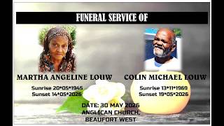 Funeral Service of Martha Louw and Colin Louw