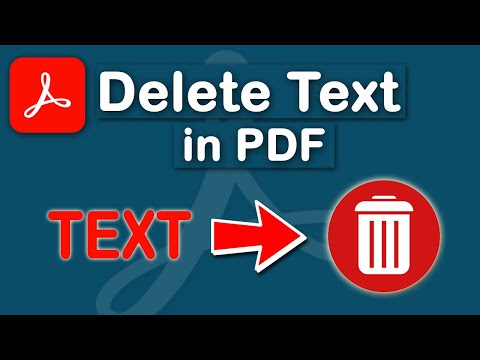 Cómo eliminar texto en un documento PDF usando Adobe Acrobat Pro DC