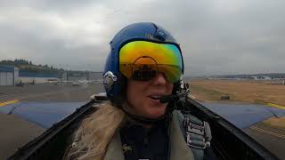 MIHS CTE Coordinator Jen McLellan Blue Angels Flight