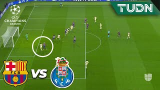 ¡NO CUENTA! Taremi marca y lo anulan | Barcelona 0-0 Porto | UEFA Champions League 23/24 | TUDN
