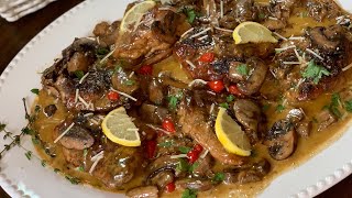 الدجاج بالأعشاب وكريمة الفطر creamy herbs 🌿 chicken mushroom 🍄