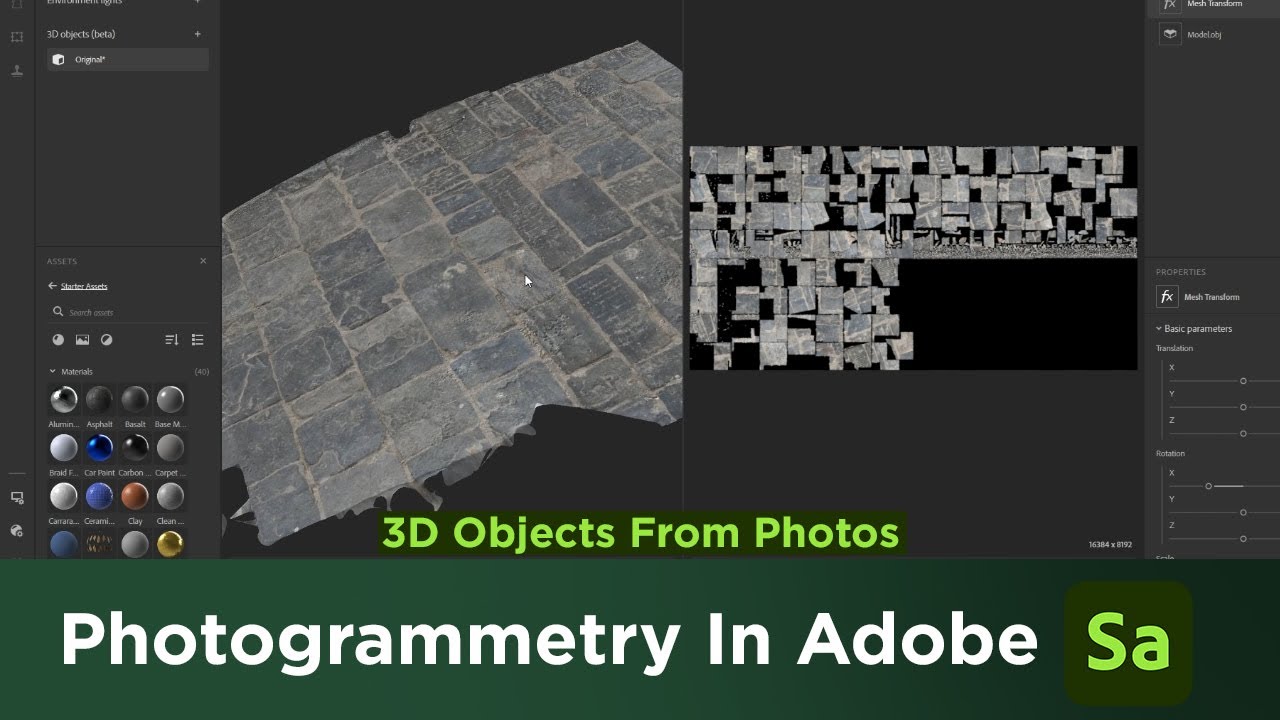 Make 3D Model With Photogrammetry Using Adobe Substance Sampler - YouTube