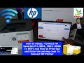 How to Setup / Connect HP LaserJet Pro 3001, 3002 - 3008 To WIFI and Enter the Printer pairing Code