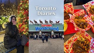 Life in Toronto, Vlog | exploring Canada’s Wonderland 🎡 Winterfest ✨⛄️